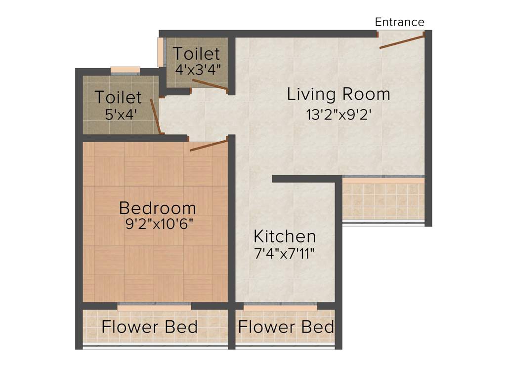 Shubh Laxmi Laxmi Paradise (1BHK+1T (650 sq ft) 650 sq ft)