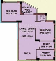 Mayfair Oasis (2BHK+1T (640 sq ft) 640 sq ft)