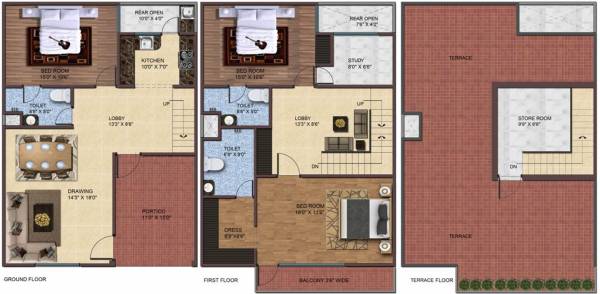 floorPlan of AKJ Real Infra Novel Valley