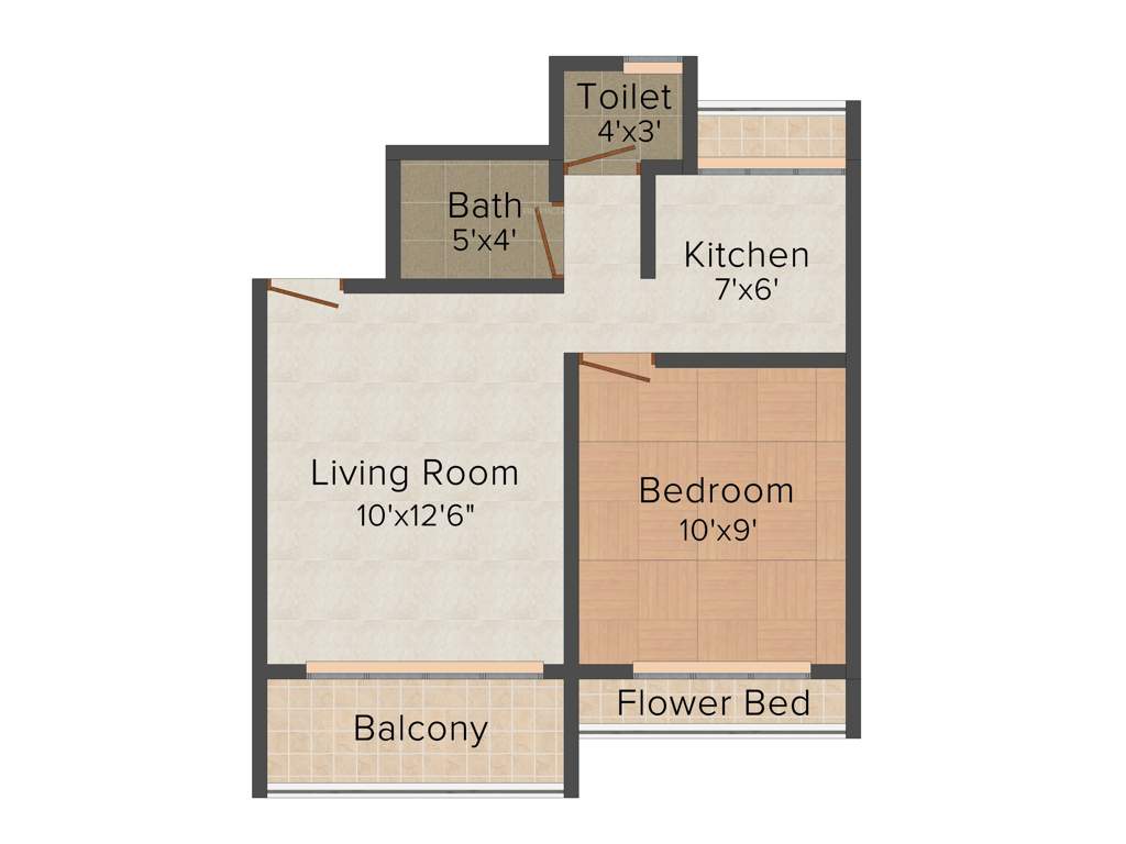 Landmaark Solitaire I (1BHK+1T (635 sq ft) 635 sq ft)