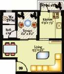 Shree Samarth Construction Group Cosmos (1RK+1T (413 sq ft) 413 sq ft)