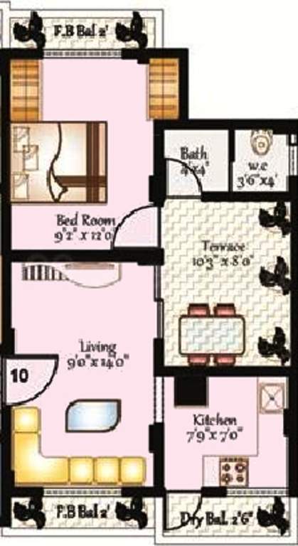 Shree Samarth Construction Group Cosmos (1BHK+1T (645 sq ft) 645 sq ft)