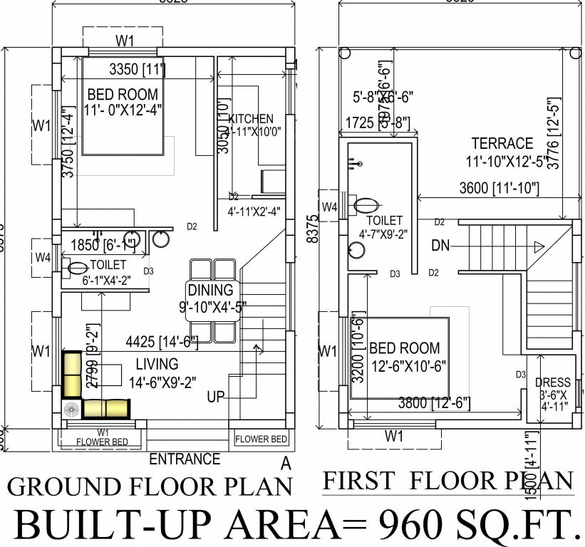 Sree Balaji Panthaniwas Phase 3 (2BHK+2T (960 sq ft) 960 sq ft)