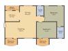 Trishala Saffron Sanathan (2BHK+2T (1,358 sq ft) 1358 sq ft)