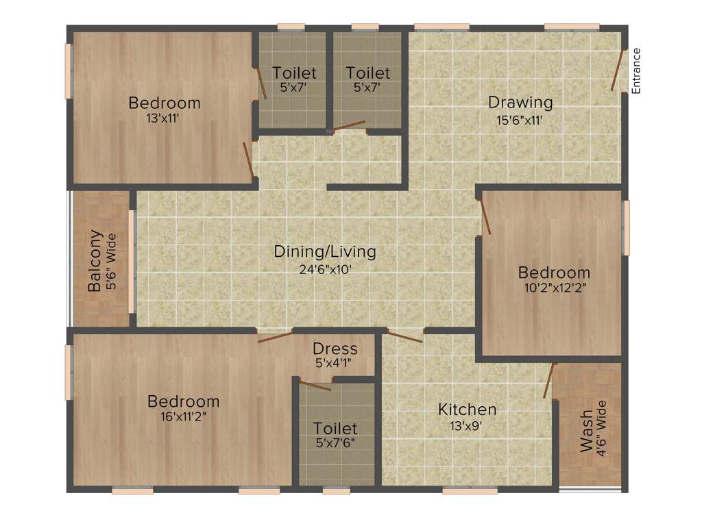 Trishala The Life (3BHK+3T (1,720 sq ft) 1720 sq ft)