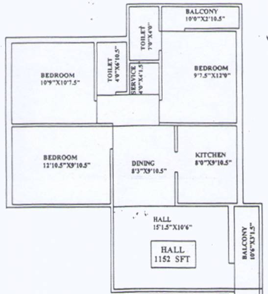 Chandrasekar North Kavarai Street (3BHK+2T (1,152 sq ft) 1152 sq ft)