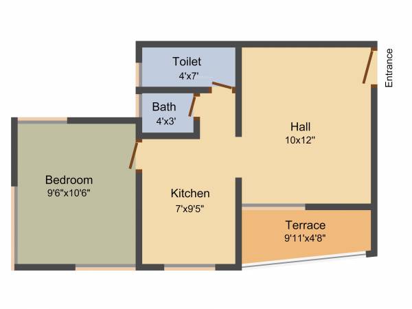 Darsh Heights (1BHK+1T (560 sq ft) 560 sq ft)