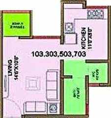 Tarangana Square (1BHK+1T (410 sq ft) 410 sq ft)