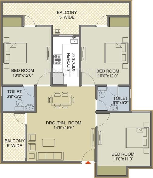 Maia Marvel (3BHK+2T (1,260 sq ft) 1260 sq ft) Maia Marvel (3BHK+2T (1,260 sq ft) 1260 sq ft)
