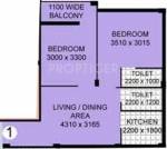 Mayfair Palms (2BHK+2T (770 sq ft) 770 sq ft) Mayfair Palms (2BHK+2T (770 sq ft) 770 sq ft)