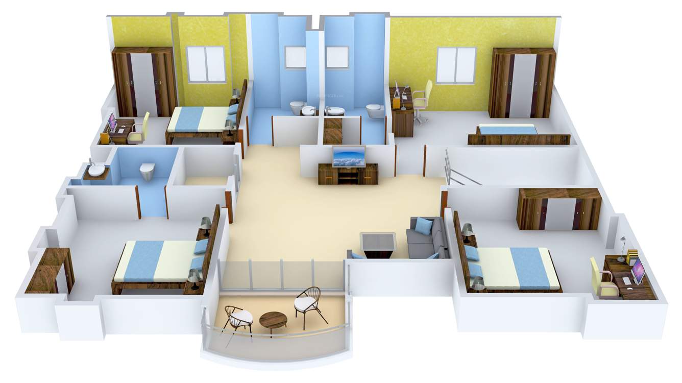 NCC Gardenia (5BHK+5T (4,146 sq ft) Servant Room 4146 sq ft)