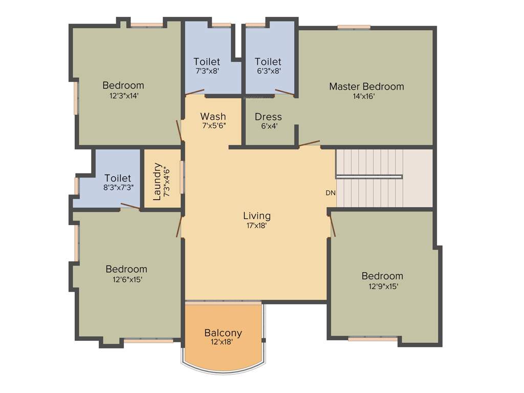 NCC Gardenia (5BHK+5T (4,146 sq ft) Servant Room 4146 sq ft)