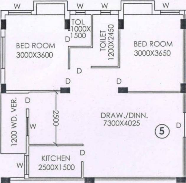 Somani Madhu Malancha (2BHK+2T (969 sq ft) 969 sq ft)