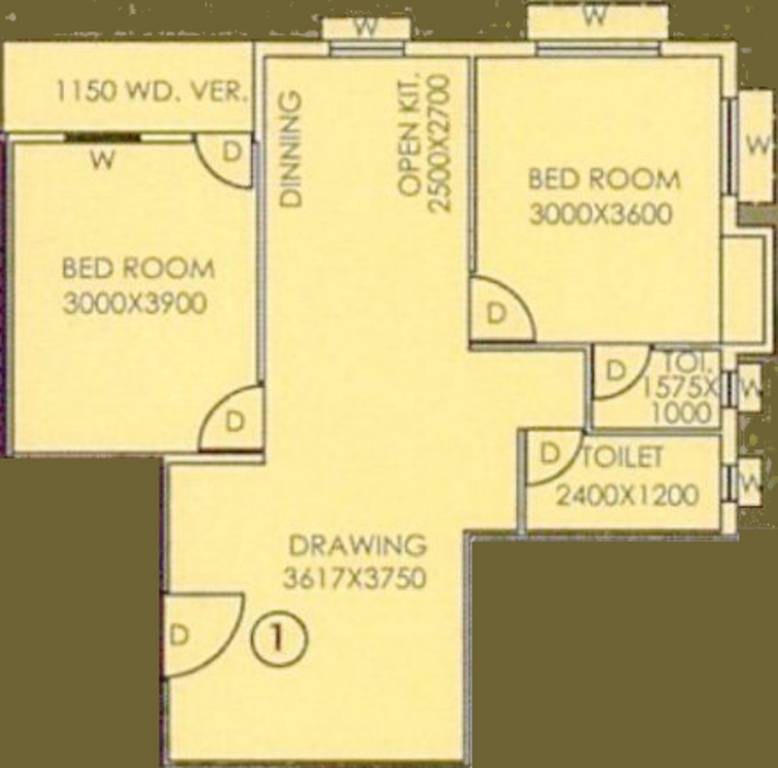 Somani Madhu Malancha (2BHK+2T (1,001 sq ft) 1001 sq ft) Somani Madhu Malancha (2BHK+2T (1,001 sq ft) 1001 sq ft)