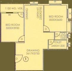 Somani Madhu Malancha (2BHK+2T (1,001 sq ft) 1001 sq ft) Somani Madhu Malancha (2BHK+2T (1,001 sq ft) 1001 sq ft)