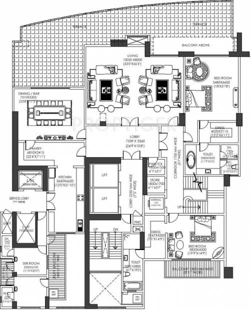 DLF Camellias (5BHK+6T (9,000 sq ft) + Servant Room 9000 sq ft)