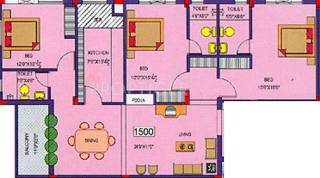Literoof Crescent Castle (3BHK+3T (1,500 sq ft) 1500 sq ft)