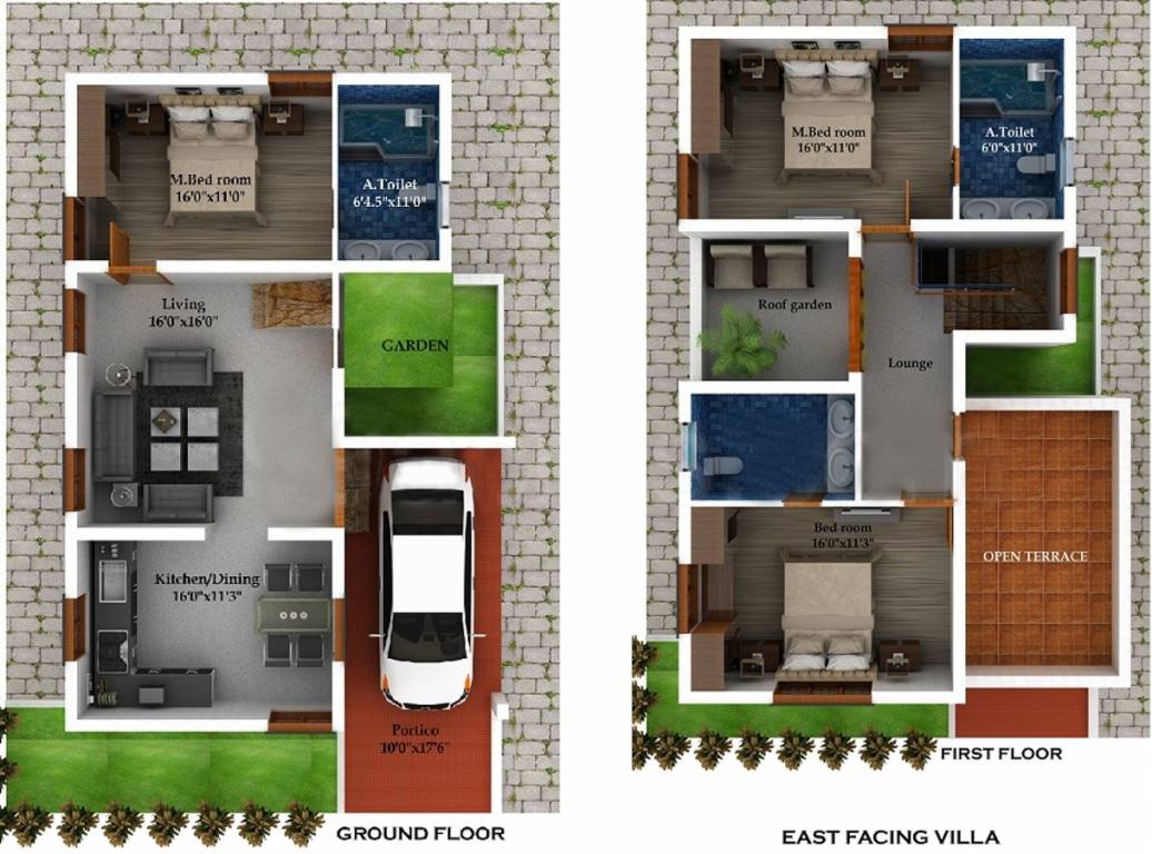 Aalayam Imperial Villas (3BHK+3T (1,990 sq ft) 1990 sq ft)