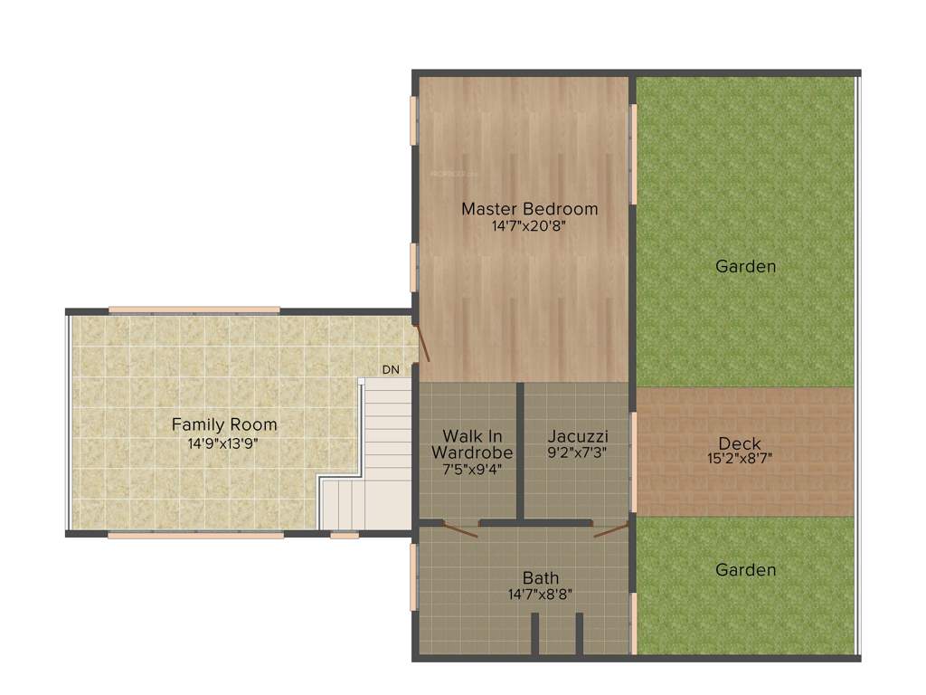Total Environment The Meadow Dance (3BHK+4T (4,193 sq ft) + Study Room 4193 sq ft)