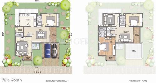 Shanti Villa Elysian (3BHK+3T (2,225 sq ft)   Servant Room 2225 sq ft)