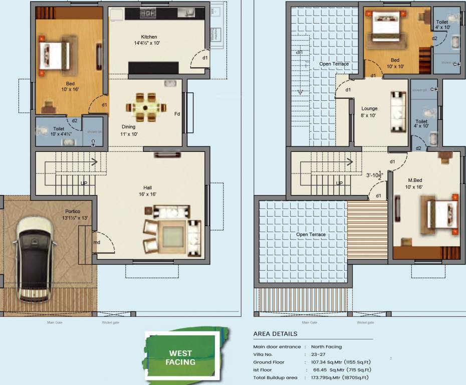 Sree Daksha Sphurana (3BHK+3T (1,870 sq ft) 1870 sq ft)