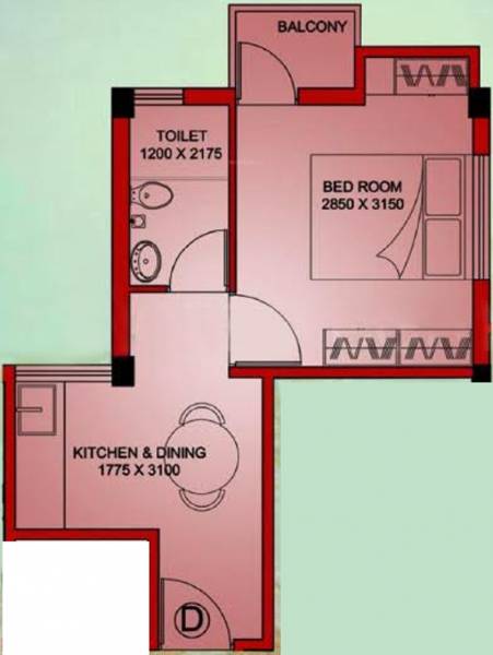 Pearl Vista (1BHK+1T (370 sq ft) 370 sq ft) Pearl Vista (1BHK+1T (370 sq ft) 370 sq ft)