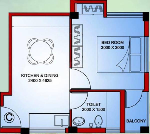 Pearl Vista (1BHK+1T (423 sq ft) 423 sq ft) Pearl Vista (1BHK+1T (423 sq ft) 423 sq ft)