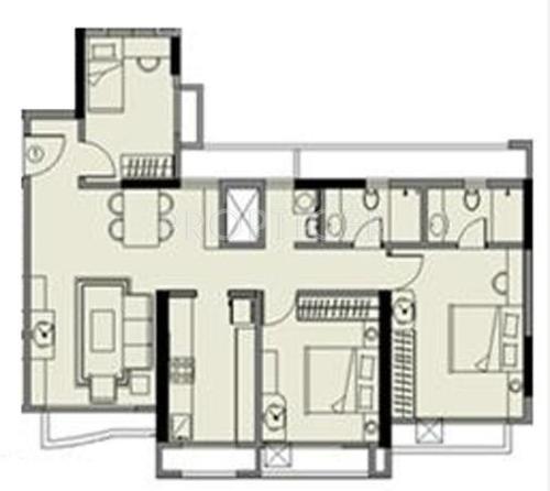 Kalpataru Kamdhenu (2BHK+2T (1,250 sq ft) 1250 sq ft)