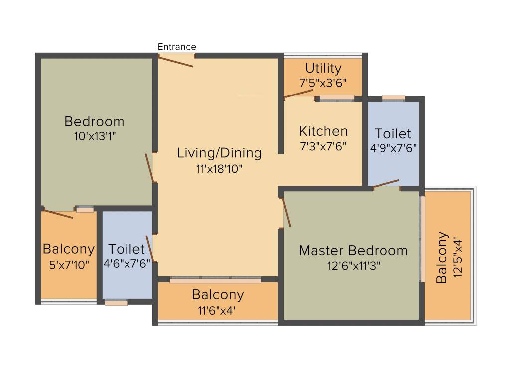 Ambiant Ambiant Asset Homes (2BHK+2T (1,125 sq ft) 1125 sq ft) Ambiant Ambiant Asset Homes (2BHK+2T (1,125 sq ft) 1125 sq ft)
