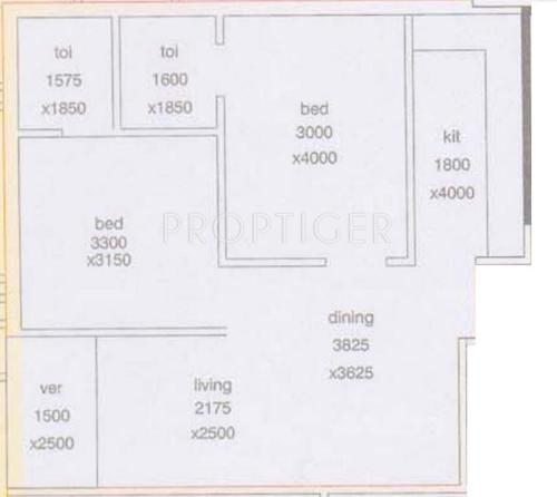 Ideal Ideal Apartments (2BHK+2T (1,010 sq ft) 1010 sq ft)