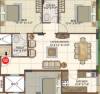Sree Properties Casa Fortuna Floor Plan (2BHK+2T)