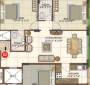 Sree Properties Casa Fortuna Floor Plan (2BHK+2T)