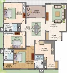 Shanti Melrose Park (3BHK+3T (2,580 sq ft) 2580 sq ft)