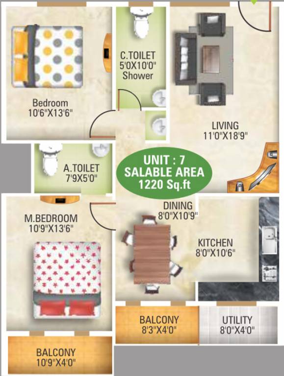 5 Elements Aditya Harmony (2BHK+2T (1,220 sq ft) 1220 sq ft) 5 Elements Aditya Harmony (2BHK+2T (1,220 sq ft) 1220 sq ft)