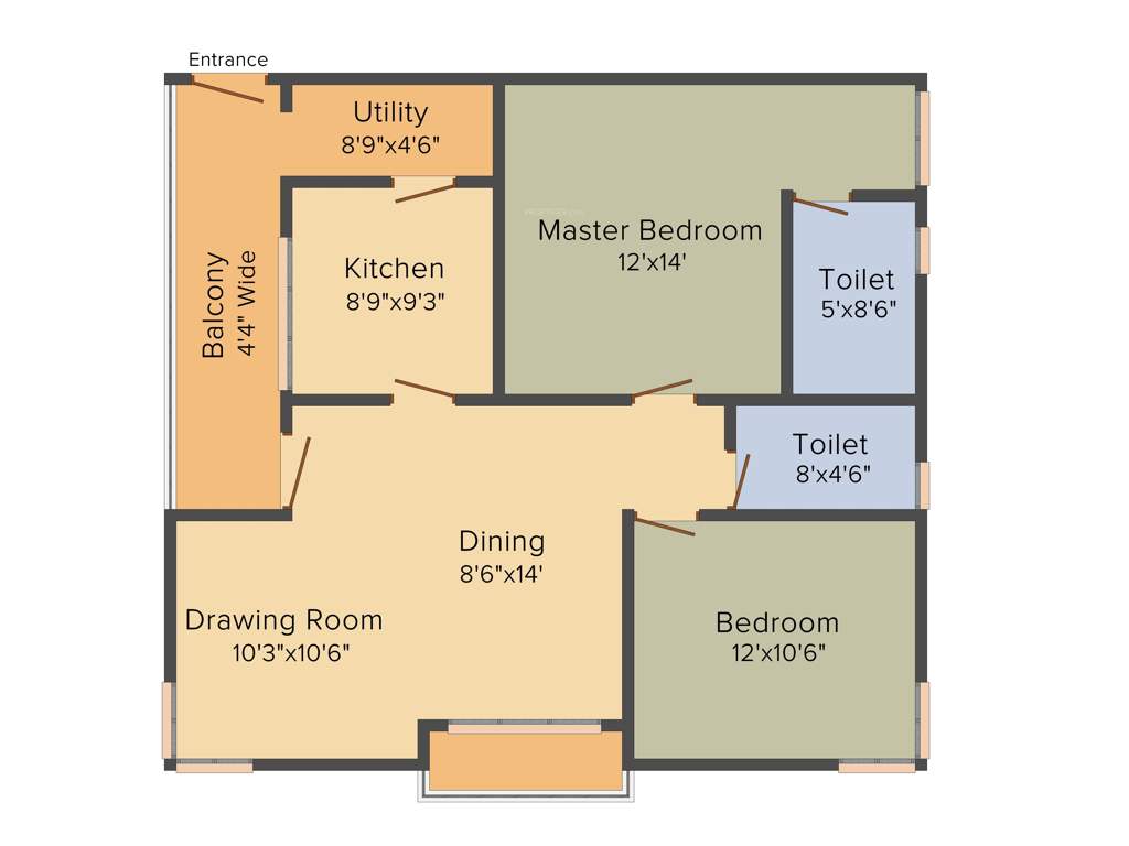 Nirmal Petals (2BHK+2T (1,200 sq ft) 1200 sq ft)