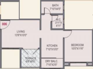 Laigude Alankapuri (1BHK+1T (658 sq ft) 658 sq ft) Laigude Alankapuri (1BHK+1T (658 sq ft) 658 sq ft)