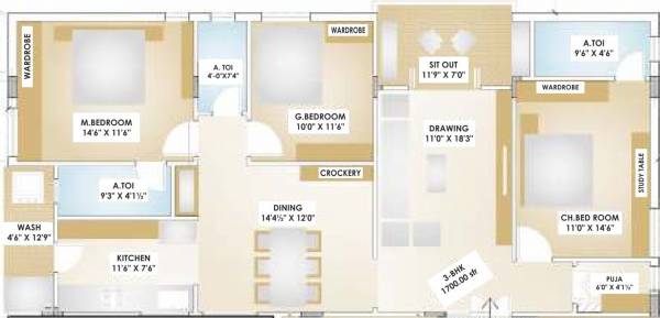 floorPlan of TNR Devendra Rocktown