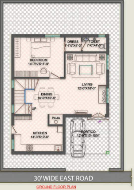  praveens luxuria Floor Plan Ground Floor Plan