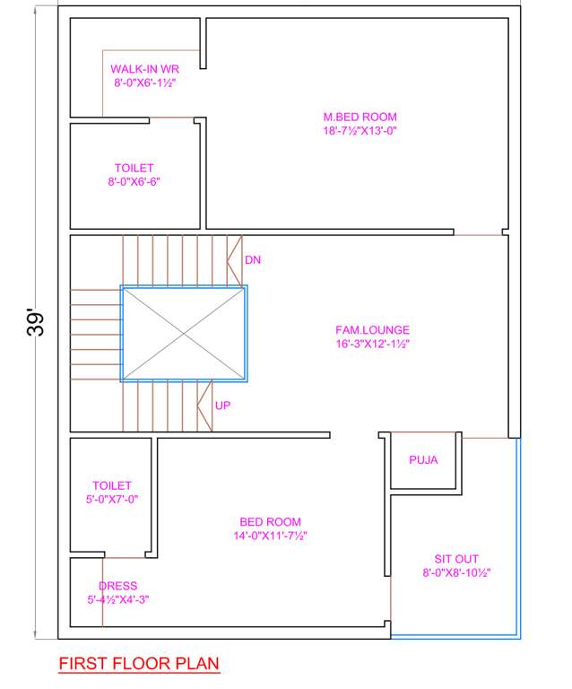  praveens luxuria Floor Plan First Floor Plan