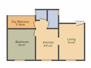Tejas Trupti Arcde (1BHK+1T (468 sq ft) 468 sq ft) Tejas Trupti Arcde (1BHK+1T (468 sq ft) 468 sq ft)