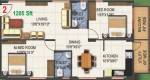 Pioneer Kingstown (2BHK+2T (1,205 sq ft) 1205 sq ft) Pioneer Kingstown (2BHK+2T (1,205 sq ft) 1205 sq ft)