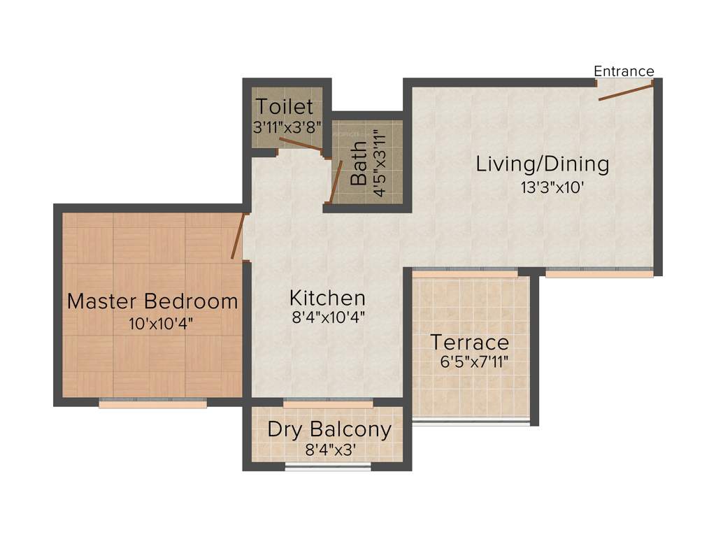 Nagarkar Natures Blessings (1BHK+1T (590 sq ft) 590 sq ft)