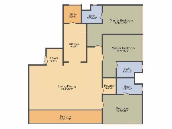 Tulive Gulmohar Terrace (3BHK+4T (2,360 sq ft) 2360 sq ft)
