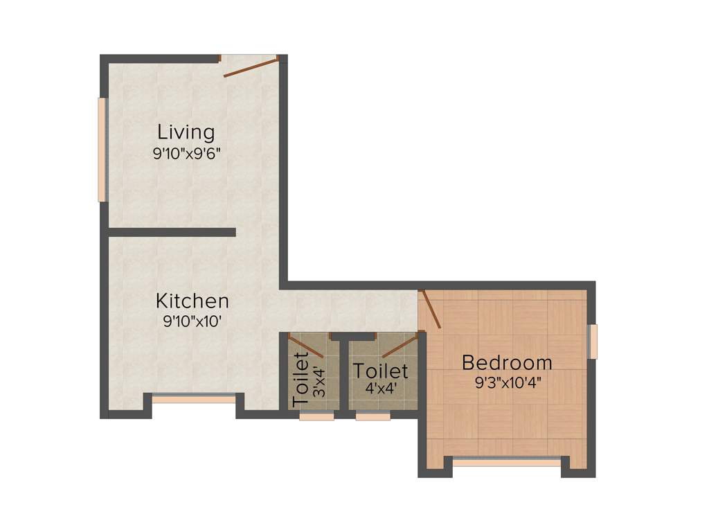 More Vaishnavi Residency (1BHK+2T (426 sq ft) 426 sq ft)