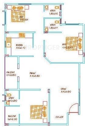 Aratt Divya Jyothi Emeralds (3BHK+3T (1,650 sq ft) 1650 sq ft)