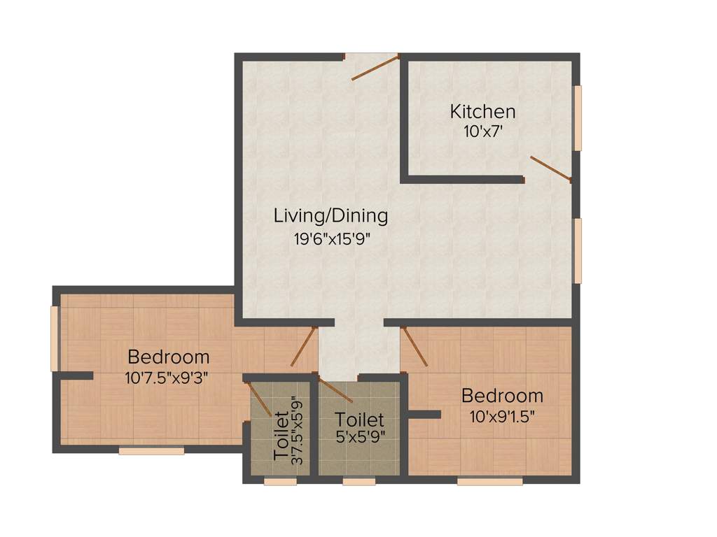 Yashva Classic Elite (2BHK+2T (810 sq ft) 810 sq ft)