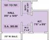 Sai Shraddha Sai Plaza (1BHK+1T (385 sq ft) 385 sq ft)