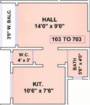 Sai Shraddha Sai Plaza (1BHK+1T (405 sq ft) 405 sq ft)