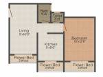 Three Avenue (1BHK+1T (690 sq ft) 690 sq ft)