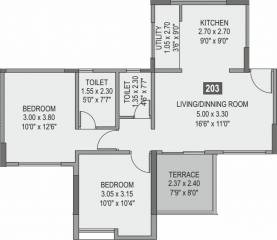 Namrata Life 360 (2BHK+2T (973 sq ft) 973 sq ft) Namrata Life 360 (2BHK+2T (973 sq ft) 973 sq ft)